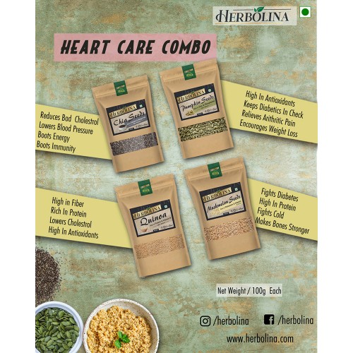 Heart Care Combo   (Pack of 4 = 400 Gms.)