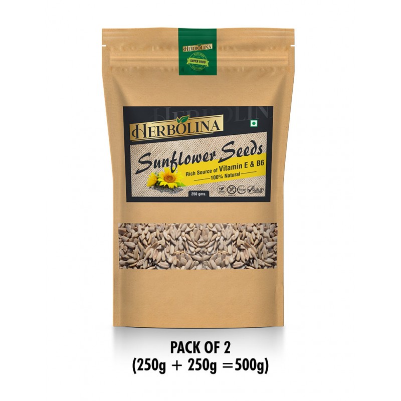 Sunflower seeds ( Pack of 2, 250 gms X 2 = 500 Gms...